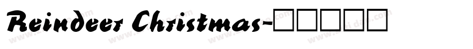 Reindeer Christmas字体转换